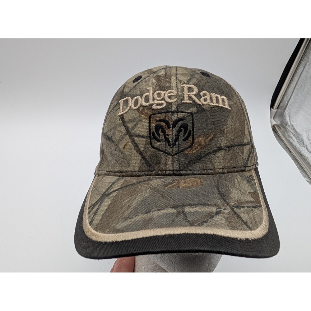 Dodge Ram Camo Baseball Cap Hat Checkered Flag Sports Camouflage Adjustable Mens